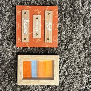 Bundle: orange shadowboxes